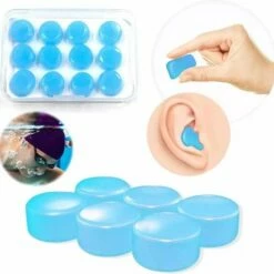 LOUZIR 12 Stuks Oordopppen - Slapen - Zwem Oordopjes - Siliconen - Gehoorbescherming - Kneedbaar - Waterdicht - Oortjes - Sleep Plugs - Earplugs