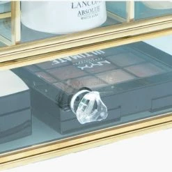 Goux.nl Beautybox Tara | Goud | Cosmetica Organizer | Sieraden Organizer | Make Up Organizer | Beautybox | Vitrine Boxje | Glazen Box | Makeup Organizer | Beauty Organizer | Makeupbox | Organizer | Storage Box | Make-uporganizer | Opbergdoos | Sieradendoos -Essie winkel 550x533 20