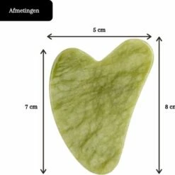 Demiracle Pure Jade Gua Sha Schraper - Massagehulpmiddel Gezichtsmassage Massage Jade Roller - Face Roller Ontspanning -Essie winkel 550x534 12