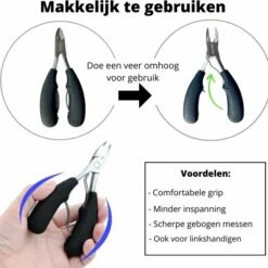 Skeraxo Nagelschaar Inclusief Nagelvijl - Nageltang Voor Harde Teennagels - Nagelknipper Tegen Kalknagels - Harde Nagels - Pedicureset - Manicureset Teennagelknipper - Teennagelschaar -Essie winkel 550x536 6