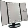 Gerard Brinard LED Make-up Spiegel Met Touch Sensor Dimbaar 2+3 Maal Vergroting Drieluik- 21x LED| Batterijen USB - Makeup