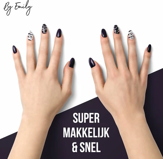 By Emily Nagel Wrap - Zebra | 14 Stickers Per Vel | Nail Wrap | Nail Art | Trendy | Design | Nagellakvrij | Eenvoudig | Nagel Art | Nagel Wrap | Nagel Stickers | Folie | Zelfklevend | Sjablonen 6 By Emily Nagel Wrap - Zebra | 14 Stickers Per Vel | Nail Wrap | Nail Art | Trendy | Design | Nagellakvrij | Eenvoudig | Nagel Art | Nagel Wrap | Nagel Stickers | Folie | Zelfklevend | Sjablonen - Afbeelding 6