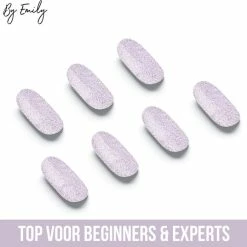 By Emily - Nagel Wrap - Sparkly Grey | 14 Stickers | Nail Wrap | Nail Art | Trendy | Design | Nagellakvrij | Eenvoudig | Nagel Wrap | Nagel Stickers | Folie | Zelfklevend | Sjablonen -Essie winkel 550x537 18