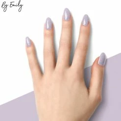 By Emily - Nagel Wrap - Sparkly Grey | 14 Stickers | Nail Wrap | Nail Art | Trendy | Design | Nagellakvrij | Eenvoudig | Nagel Wrap | Nagel Stickers | Folie | Zelfklevend | Sjablonen -Essie winkel 550x537 20