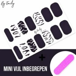 By Emily Nagel Wrap - Zebra | 14 Stickers Per Vel | Nail Wrap | Nail Art | Trendy | Design | Nagellakvrij | Eenvoudig | Nagel Art | Nagel Wrap | Nagel Stickers | Folie | Zelfklevend | Sjablonen 12 By Emily Nagel Wrap - Zebra | 14 Stickers Per Vel | Nail Wrap | Nail Art | Trendy | Design | Nagellakvrij | Eenvoudig | Nagel Art | Nagel Wrap | Nagel Stickers | Folie | Zelfklevend | Sjablonen -Essie winkel 550x539 14
