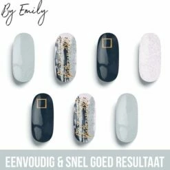 By Emily Nagel Wrap - Classic Teal | 14 Stickers Per Vel | Nail Wrap | Nail Art | Trendy | Design | Nagellakvrij | Eenvoudig | Nagel Art | Nagel Wrap | Nagel Stickers | Folie | Zelfklevend | Sjablonen -Essie winkel 550x540 1