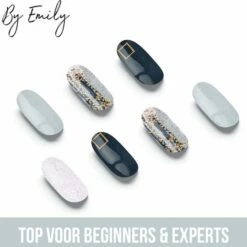 By Emily Nagel Wrap - Classic Teal | 14 Stickers Per Vel | Nail Wrap | Nail Art | Trendy | Design | Nagellakvrij | Eenvoudig | Nagel Art | Nagel Wrap | Nagel Stickers | Folie | Zelfklevend | Sjablonen -Essie winkel 550x540 2