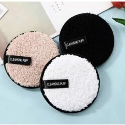 LOUZIR 2 Stuks Magic Microfiber Cleansing Puffs |make-up|eraser Pads|wasbare Wattenschijfjes|make Up Remover Pads|reinigingsdoekjes|Oog Make-up Reiniging|Milieuvriendelijk