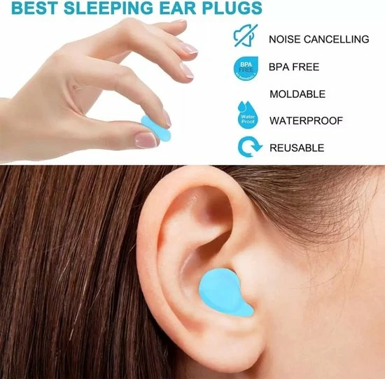 LOUZIR 12 Stuks Oordopppen - Slapen - Zwem Oordopjes - Siliconen - Gehoorbescherming - Kneedbaar - Waterdicht - Oortjes - Sleep Plugs - Earplugs 6 LOUZIR 12 Stuks Oordopppen - Slapen - Zwem Oordopjes - Siliconen - Gehoorbescherming - Kneedbaar - Waterdicht - Oortjes - Sleep Plugs - Earplugs - Afbeelding 6