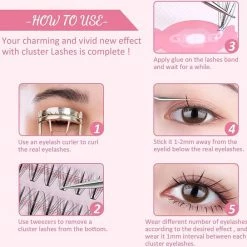 MLEN DIARY 296 Stuks Individuele Wimpers - Faux Mink Lash Clusters Pack -Essie winkel 550x544 14