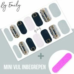 By Emily Nagel Wrap - Classic Teal | 14 Stickers Per Vel | Nail Wrap | Nail Art | Trendy | Design | Nagellakvrij | Eenvoudig | Nagel Art | Nagel Wrap | Nagel Stickers | Folie | Zelfklevend | Sjablonen -Essie winkel 550x544