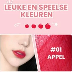 Glamour Cosmetics 01 Appel - Lip Tint - Lip Stain - Lip Tattoo - Lip Tint Korean - Lip And Cheek Tint - Waterproof Lipstick - Waterproof Lip Tint - Watervaste Lip Tint Lippenstift -Essie winkel 550x544 6