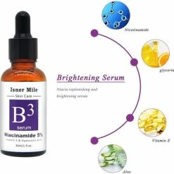 Niyelle Vitamine B3 Serum - Niacinamide - Gezichtsserum - Hyaluronzuur - Vitamine E - Collageen - Anti Aging - Acne - Tegen Mee-eters En Grove Pori N - Tegen Pigmentvlekken - Skin Care - Anti Rimpel - 100% Natuurlijk - 30ml -Essie winkel 550x545 18