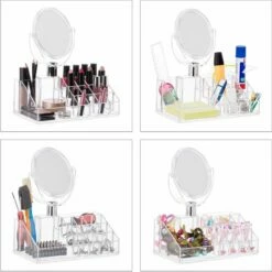 Fleau Make-up Organizer Met Spiegel - Transparant Acryl - Cosmetica - Nagellak/ Lippenstift - Cadeau Voor Vrouw -Essie winkel 550x549 14