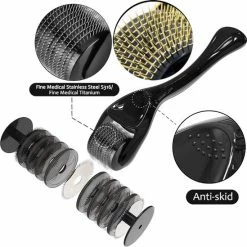 Kingsowned Derma Roller 1.5 Mm, 540 Naalden - Steriel Verpakt - Hoge Kwaliteit Chirurgisch Staal - Bewezen Effectief Tegen Rimpels, Acne Littekens, En Cellulitis & Stimulatie Van Haargroei Op De Hoofdhuid, Baardgroei -Essie winkel 550x549 25