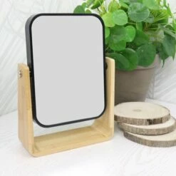 Orange85 Tafelspiegel - Dubbelzijdig - Op Standaard - Zwart - Bamboe -Essie winkel 550x550 157