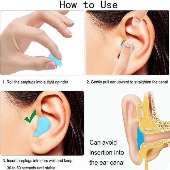 LOUZIR 12 Stuks Oordopppen - Slapen - Zwem Oordopjes - Siliconen - Gehoorbescherming - Kneedbaar - Waterdicht - Oortjes - Sleep Plugs - Earplugs 11 LOUZIR 12 Stuks Oordopppen - Slapen - Zwem Oordopjes - Siliconen - Gehoorbescherming - Kneedbaar - Waterdicht - Oortjes - Sleep Plugs - Earplugs - Afbeelding 11
