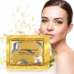 Collageen Oogmasker - Crystal Collagen Gold Powder - Wallen Wegwerken - Verhelpt Wallen & Donkere Kringen - Hydraterend - 20 Stuks Oogpads - 10 Paar -Essie winkel 550x550 237