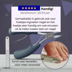 Skeraxo Nagelschaar Inclusief Nagelvijl - Nageltang Voor Harde Teennagels - Nagelknipper Tegen Kalknagels - Harde Nagels - Pedicureset - Manicureset Teennagelknipper - Teennagelschaar -Essie winkel 550x550 349
