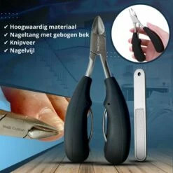 Skeraxo Nagelschaar Inclusief Nagelvijl - Nageltang Voor Harde Teennagels - Nagelknipper Tegen Kalknagels - Harde Nagels - Pedicureset - Manicureset Teennagelknipper - Teennagelschaar -Essie winkel 550x550 350