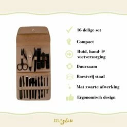 Self Glow Manicure Set Pedicure Set - Pedicureset - Manicureset - Nagelset - Nagel Set Nagelvijl - RVS - 16-delig -Essie winkel 550x550 408