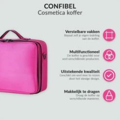 Confibel Cosmetica Koffer - Make-up Koffer Met Verstelbare Vakken - Visagie En Nagelstyliste Beauty Koffer - 37x27x13CM - Roze 15 Confibel Cosmetica Koffer - Make-up Koffer Met Verstelbare Vakken - Visagie En Nagelstyliste Beauty Koffer - 37x27x13CM - Roze -Essie winkel 550x550 415