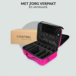 Confibel Cosmetica Koffer - Make-up Koffer Met Verstelbare Vakken - Visagie En Nagelstyliste Beauty Koffer - 37x27x13CM - Roze 16 Confibel Cosmetica Koffer - Make-up Koffer Met Verstelbare Vakken - Visagie En Nagelstyliste Beauty Koffer - 37x27x13CM - Roze -Essie winkel 550x550 416
