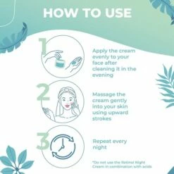 VERA Retinolcreme Met Hyaluronzuur - Anti Rimpel Crème, Retinol Nachtcrème, Anti Aging Creme Met Hennepzaadolie - 100ml -Essie winkel 550x550 42