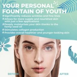 VERA Retinolcreme Met Hyaluronzuur - Anti Rimpel Crème, Retinol Nachtcrème, Anti Aging Creme Met Hennepzaadolie - 100ml -Essie winkel 550x550 46