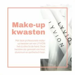 LYVION Make-up Kwasten Geschenkset 10-delig Synthetisch Haar - Wit En Zilver 11 LYVION Make-up Kwasten Geschenkset 10-delig Synthetisch Haar - Wit En Zilver -Essie winkel 550x550 515