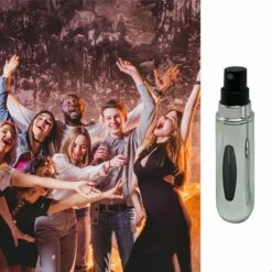 MaxedMore Navulbare Parfumverstuiver 5ml Zilver - 65 Keer Spraybare Parfum Verstuiver - Hervulbaar Tasverstuiver Voor Parfum - Meeneem Mini Geur Flesje Voor Op Reis - Lipstick Formaat Navulbaar Parfumflesje -Essie winkel 550x550 534