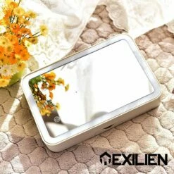 Exilien Rechthoekige Make Up Spiegel Met Led Verlichting/ Opmaak/Reis/Tas/ Cosmetica Spiegel Op Standaard/ 1200MaH Oplaadbare Batterij/Wit 13 Exilien Rechthoekige Make Up Spiegel Met Led Verlichting/ Opmaak/Reis/Tas/ Cosmetica Spiegel Op Standaard/ 1200MaH Oplaadbare Batterij/Wit -Essie winkel 550x550 552