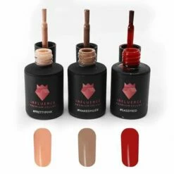 Merkloos #FAVOURITESERIE - Influence Gellac - Rode Gellak - Roze Gellak - Bruine Gellak - Gellak Rood UV - Gellak Roze UV - Gellak Bruin UV - UV Gellak - Gel Nagellak - Kado Vrouw - Sinterklaascadeau - Sinterklaas Kado - Kerstcadeau - Kerst Cadeau - 3 X 10 Ml