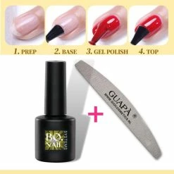 GUAP?? GUAP Top Coat 7ML - UV Blocker - Gellak - Polygel - Acryl Nagels - Blijvend Glanzende Nagels - High Shine No Wipe Top Gel - Zonder Gele Of Blauwe Gloed - Met Nagelvijl -Essie winkel 550x550 649