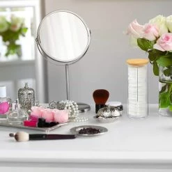 Alpina Wattenschijfjeshouder - Dispenser - Houder - Wattenschijfjes - Bamboe - Transparant -Essie winkel 550x550 710