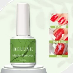 Bellive Magic Soak Off Nailpolish Remover - Gellak Remover - Gellak Cleaner - Gellak Verwijderen - Gellak Remover - 15ml -Essie winkel 550x550 723