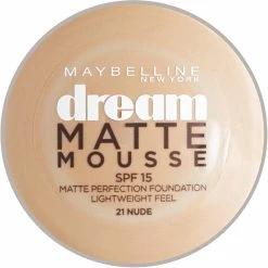 Maybelline Dream Matte Mousse Foundation - 21 Nude -Essie winkel 550x550 732