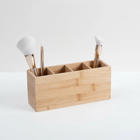 Five? Five Make-up Kwastenhouder Bamboe - Hout - Sorteervakken & Duurzaam 1 Five? Five Make-up Kwastenhouder Bamboe - Hout - Sorteervakken & Duurzaam