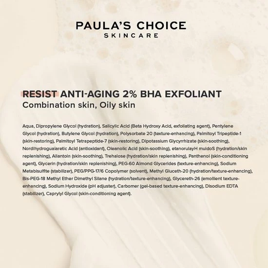 Paula's Choice Resist Anti-Aging 2% BHA Exfoliant Met Salicylzuur - 88 Ml 5 Paula's Choice Resist Anti-Aging 2% BHA Exfoliant Met Salicylzuur - 88 Ml - Afbeelding 5
