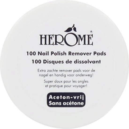 Herome Nagellakremover Pads - Nagellakverwijderaar Pads - Acetonvrij, Mild Reinigend En Droogt Niet Uit - 100 Pads 3 Herome Nagellakremover Pads - Nagellakverwijderaar Pads - Acetonvrij, Mild Reinigend En Droogt Niet Uit - 100 Pads - Afbeelding 3