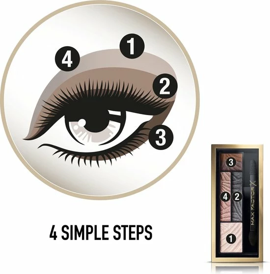 Max Factor Smokey Eye Drama - 02 Lavish Onyx - Oogschaduw Palette 2 Max Factor Smokey Eye Drama - 02 Lavish Onyx - Oogschaduw Palette - Afbeelding 2