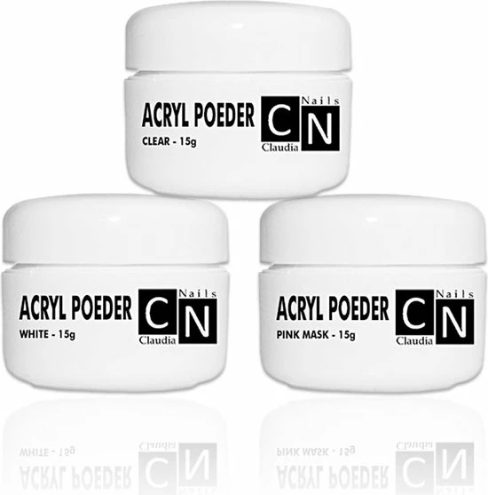 Coconails Acryl Vloeistof/100ml/ 4-Delige Acryl Poeder Set /Acrylpoeder Nagels/Acrylpoeder/ Wit, Roze En Transparant 2 Coconails Acryl Vloeistof/100ml/ 4-Delige Acryl Poeder Set /Acrylpoeder Nagels/Acrylpoeder/ Wit, Roze En Transparant - Afbeelding 2