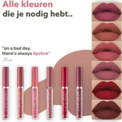 Handaiyan Liquid Lipsticks Set A - Set Van 6 - Matte Lippenstift - Waterproof - Make Up Set - Geschenkset - Giftset -Essie winkel 550x558 3