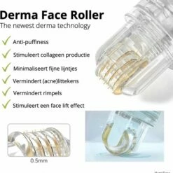 Marnifique Micro-Needle 0.5mm Derma Roller - Dermapen - Microneedling - Gezichtsroller - Face Roller - Gezichts- En Huidverzorging - Huidverjonging - Steriel Verpakt - Gezichtsserum - 24k Gold Serum - Sinterklaas Cadeau - Kerstcadeau -Essie winkel 550x572