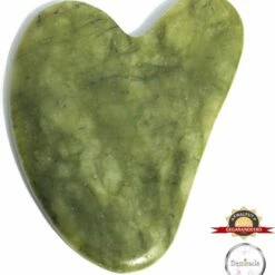Demiracle Pure Jade Gua Sha Schraper - Massagehulpmiddel Gezichtsmassage Massage Jade Roller - Face Roller Ontspanning