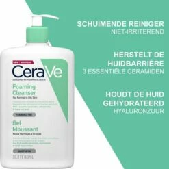 CeraVe - Foaming Cleanser - Reinigingsgel - Normale Tot Vette Huid - 1000 Ml -Essie winkel 550x598