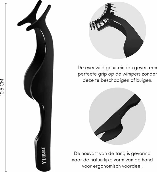 YUBBI Professionele Wimperkruller Set - 7 Delig - Wimperkrultang - Nepwimper Pincet - Wimperkruller Pads - Zwart 2 YUBBI Professionele Wimperkruller Set - 7 Delig - Wimperkrultang - Nepwimper Pincet - Wimperkruller Pads - Zwart - Afbeelding 2