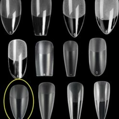 Royala 109 - Oval Almond Binnen En Buiten Full Frosted - Full Cover - Nageltips - Nepnagels - Plaknagels - In Assortimentsbox - 120 Stuks 12 Maten - Voor Gellak Acrylnagellak En PolyGel Nagels - Royala Frosted Tips Line -Essie winkel 550x613 2