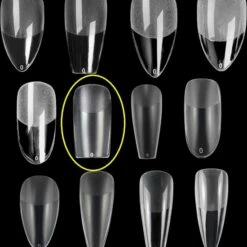 Royala 106 - Square / T Shaped Binnen En Buiten Full Frosted - Full Cover - Nageltips - Nepnagels - Plaknagels - In Assortimentsbox - 120 Stuks 12 Maten - Voor Gellak Acrylnagellak En PolyGel Nagels - Royala Frosted Tips Line -Essie winkel 550x613