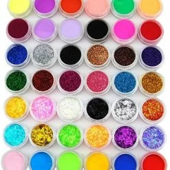 Acrylnagels Set | Nepnagels | Acryl Nagels Kit Starterspakket | Basispakket | Acrylnagels | Nail Art Pakket | 60 Kleuren Acryl Poeders/Glitters | 500 Franse Tips | Acrylic Liquid | Nagel Lijm | Plaknagels | 90 Delig | Nagel Set | Nagelstad -Essie winkel 550x617 7